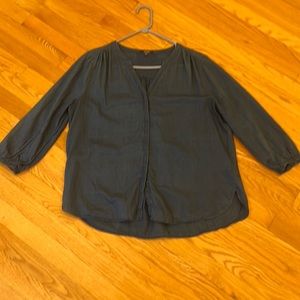 NYDJ button down blouse. Size M.  Very light, breathable.